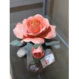 SEVERNVALE PORCELAIN MODEL OF A ROSE , LIMITED EDITION.