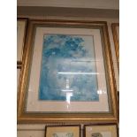 LARGE FRAMED AND GLAZED STILL LIFE PRINT OF FLOWERS AFTER ITO