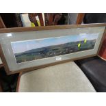 FRAMED AND GLAZED PANORAMIC PHOTOGRAPH.