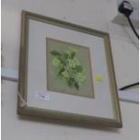 FRAMED AND GLAZED WATERCOLOUR TITLED ROSES BY ELEANOR LUDGATE