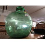 GREEN GLASS CARBOY.