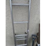 THREE ALUMINIUM LADDER SECTIONS