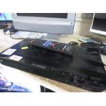 PANASONIC BLUE RAY PLAYER WITH REMOTE.