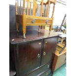 REPRODUCTION VENEER CANTERBURY WITH SINGLE DRAWER