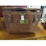 PAIR OF JAQUES OF LONDON BOWLING WOODS IN A LEATHER BACK CARRY CASE.