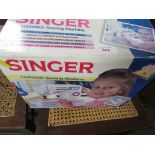 BOXED SINGER CHILDS LOCKSTITCH SEWING MACHINE.