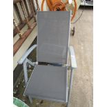 METAL FRAMED FOLDING GARDEN CHAIR WITH FIBRE SEAT