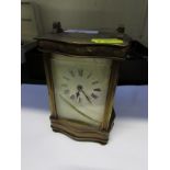 BRASS CASED CARRIAGE CLOCK REQUIRING RESTORATION.