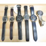 SIX ASSORTED WRISTWATCHES INCLUDING BENYAR, CASIO AND MEGIR