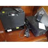YAMAHA DESKTOP SYSTEM WITH REMOTE AND MANUAL TOGETHER WITH ONE OTHER MUSIC SYSTEM. (ONE HAS NO