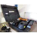 WORX 14.4V CORDLESS DRILL WITH CHARGER AND FITTED CASE.