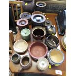 STUDIO POTTERY JARS AND JUGS.