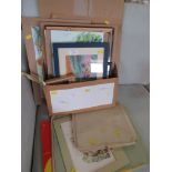 ASSORTMENT OF FRAMED AND UN FRAMED WATERCOLOURS AND SKETCHES.