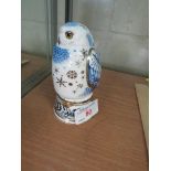 ROYAL WORCESTER CONNOISSEUR COLLECTION SNOWY OWL FIGURE.