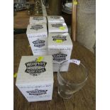 SIX MURPHY'S PROMOTIONAL STOUT GLASSES WITH BOXES.
