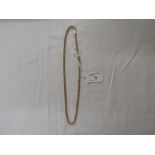 IMPORTED 9 CARAT GOLD ROPE TWIST NECKLACE, 5.9G