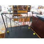 VINTAGE ATOMIC STYLE WIRE MAGAZINE RACK.