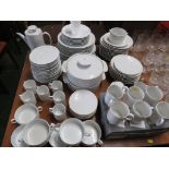THOMAS OF GERMANY WHITE CHINA DINNER, TEA AND COFFEE WARE.