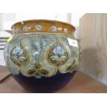 ROYAL DOULTON GLAZED POTTERY PLANTER (AF)