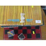 BOXED CHESS SET, SCRABBLE AND GAMES.