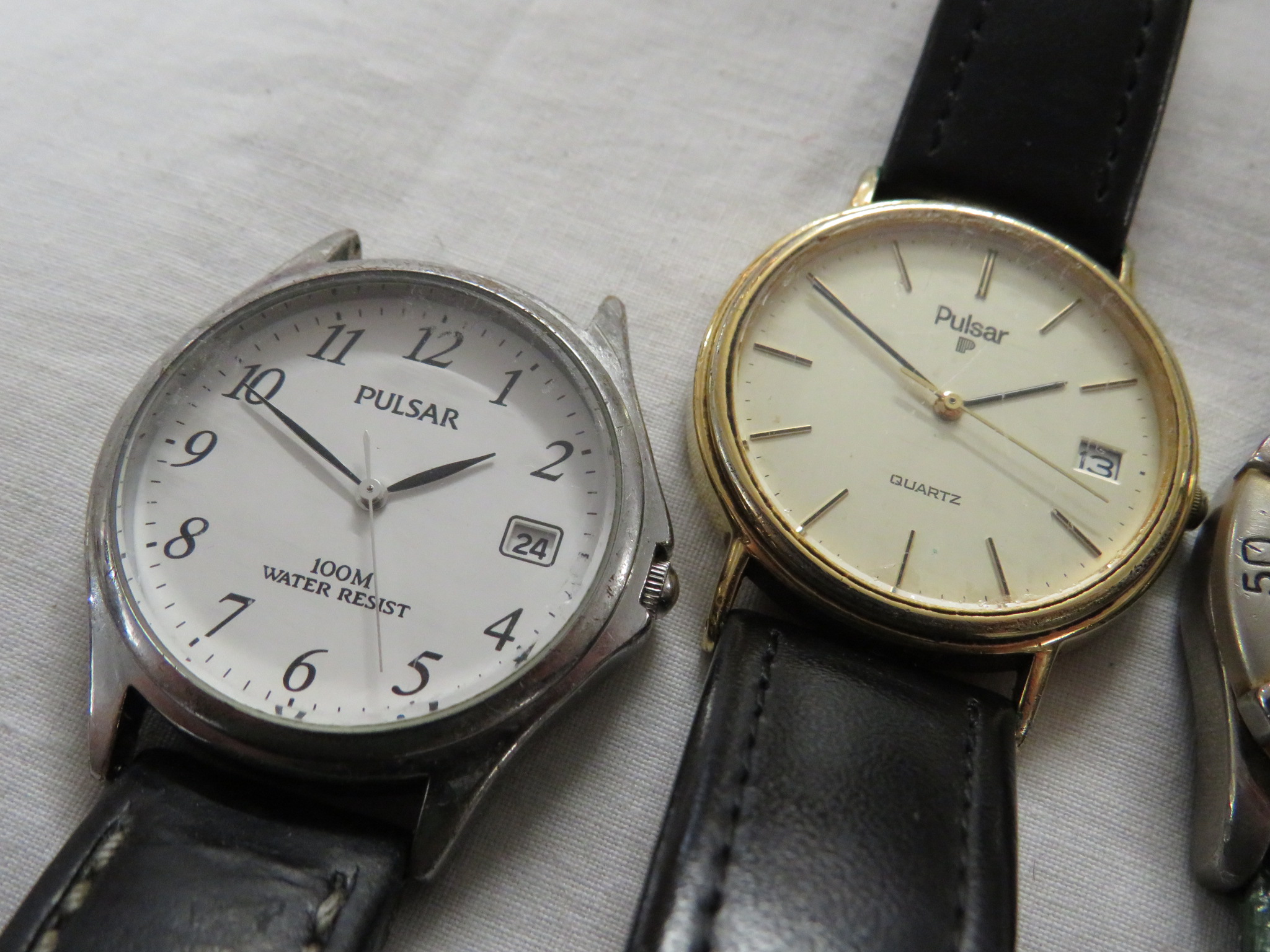 EXCALIBUR WRISTWATCH, ASSORTED CUFFLINKS, TRINKET POTS AND OTHER WATCHES AND SMALL ITEMS. - Image 8 of 9