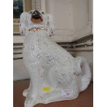 SINGLE STAFFORDSHIRE STYLE POTTERY DOG.