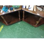 PAIR OF OAK VENEER OCTAGONAL COFFEE TABLES.