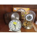 SELECTION OF VINTAGE MANTEL CLOCKS INCLUDING METAMEC.