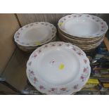 A QUANTITY OF BAVARIAN PLATES AND DISHES.