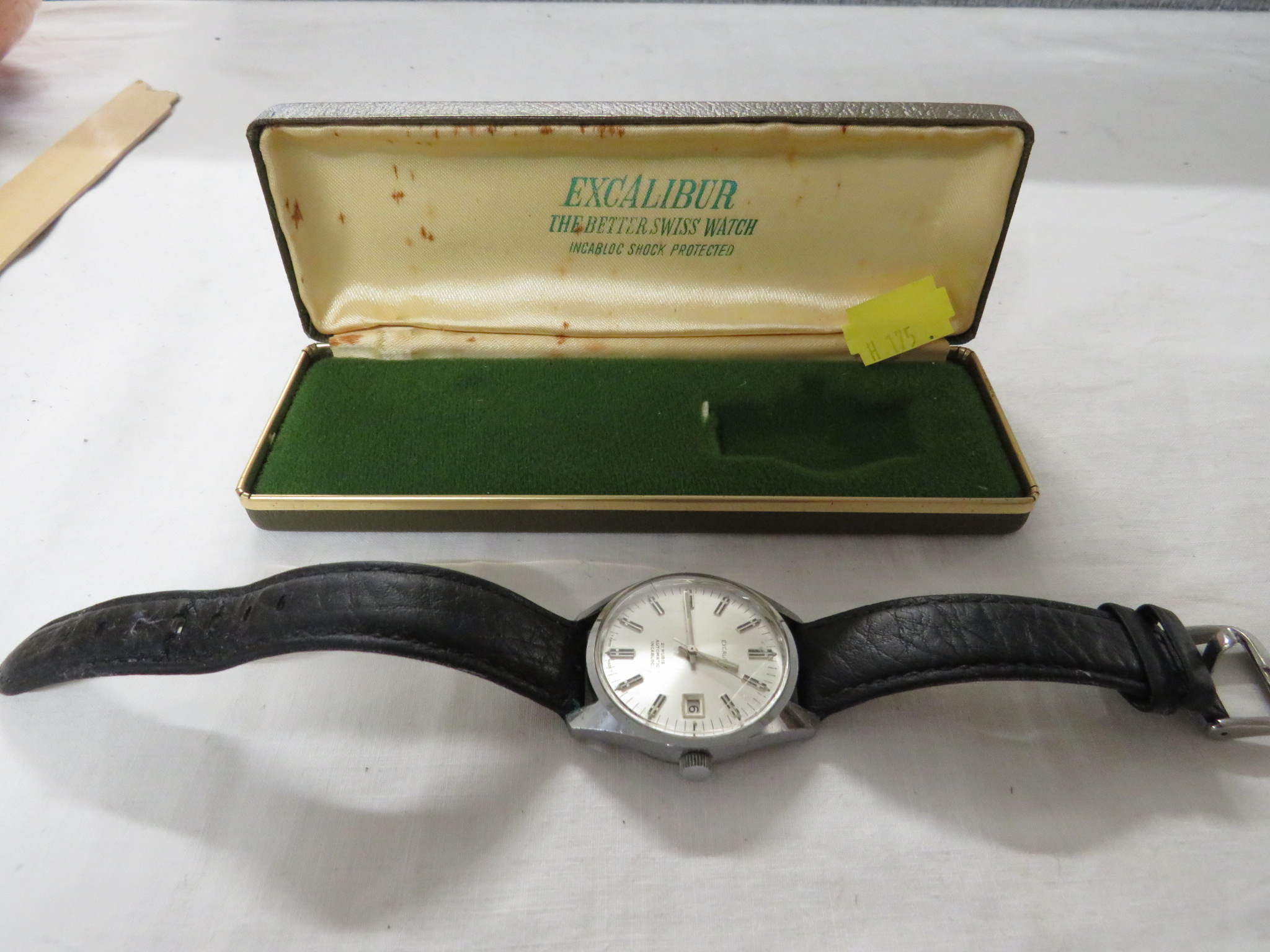 EXCALIBUR WRISTWATCH, ASSORTED CUFFLINKS, TRINKET POTS AND OTHER WATCHES AND SMALL ITEMS. - Image 3 of 9