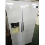 LARGE SAMSUNG AMERICAN STYLE FRIDGE FREEZER WITH ICE WATER DISPENSERS.