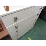 PAINTED MELAMINE FIVE DRAWER CHEST