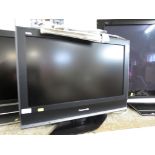 A PANASONIC 26 INCH VIERA LCD TELEVISION WITH REMOTE CONTROL AND INSTRUCTIONS.