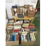 TWELVE BOXES OF BOOKS, VARIOUS AGE AND CONDITION.