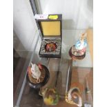 BORDER FINE ARTS RESIN FIGURE OF PETER RABBIT, AND FOUR OTHER RESIN FIGURES OF ANIMALS (ONE WITH