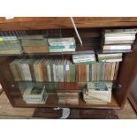 THREE SHELVES OF OBSERVERS BOOKS SOME WITH DUST JACKETS.