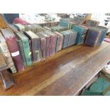 SMALL SELECTION OF ANTIQUE AND VINTAGE BOOKS INCLUDING LORD BYRON WORKS IN VOLUMES. (AF)