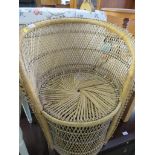 CANE TUB CHAIR.