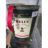 BELLS OLD SCOTCH WHISKEY IN WADE CHINA DECANTER IN ORIGINAL BOX. 1988