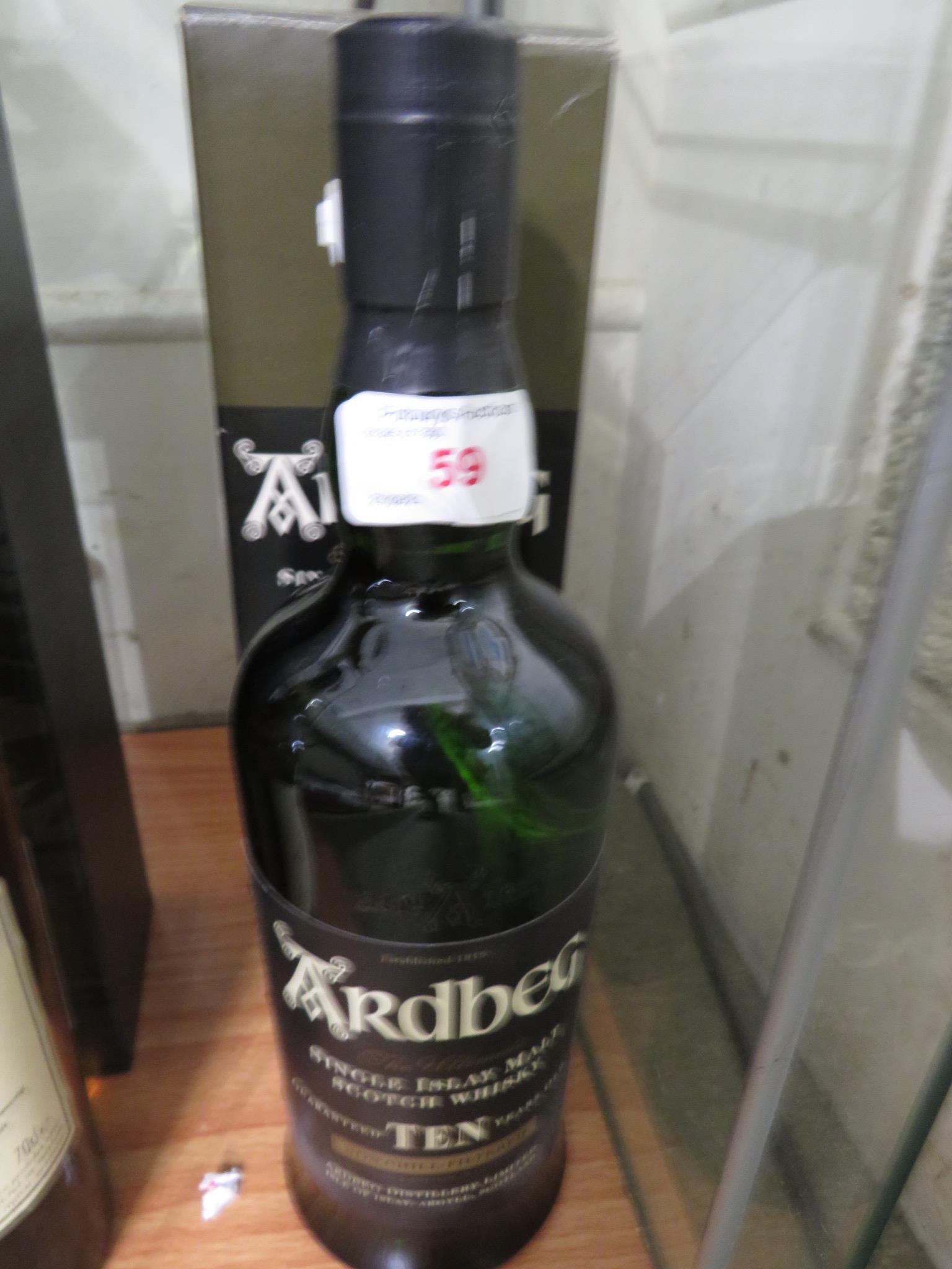 Ardbeg single Islay malt Scotch whisky aged ten years, 46%, 70cl, (one bottle, boxed)