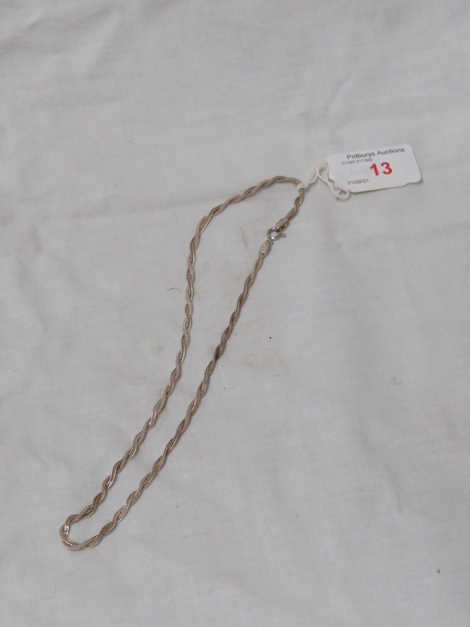 ITALIAN 925 SILVER NECKLACE 1.8 OZT.