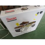 BOXED SWAN HEATED LAZY SUSAN.