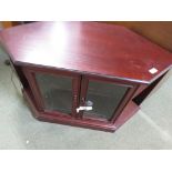 NATHAN MAHOGANY EFFECT CORNER TV CABINET. *