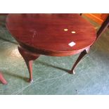 MAHOGANY VENEERED SIDE TABLE. *