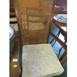 OAK FRAMED BERGERE NURSING CHAIR WITH CUSHION. *