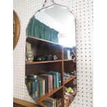 FRAME LESS BEVELLED EDGED WALL MIRROR.