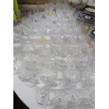 SELECTION OF CUT GLASS DRINKINGS GLASSES.