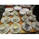 SELECTION OF FLORAL DECORATED CHINA TEA WARE*
