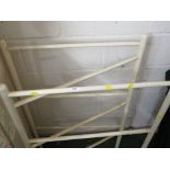 CREAM PAINTED FOLDING WOODEN TOWEL RAIL . *