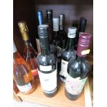 A SMALL SELECTION OF PORT, RED , WHITE WINES INCLUDING ORGANIC MALBEC, WINE OF CHILE, 13.5% VOL 75CL